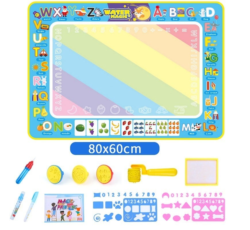 š„Last Day Promotion 50% OFF - Water Doodle Mat ,Aqua Painting Drawing Mat Mess Free Learning Toy Mat