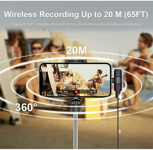 🔥New Hot Selling🪢New Wireless Lavalier Microphone
