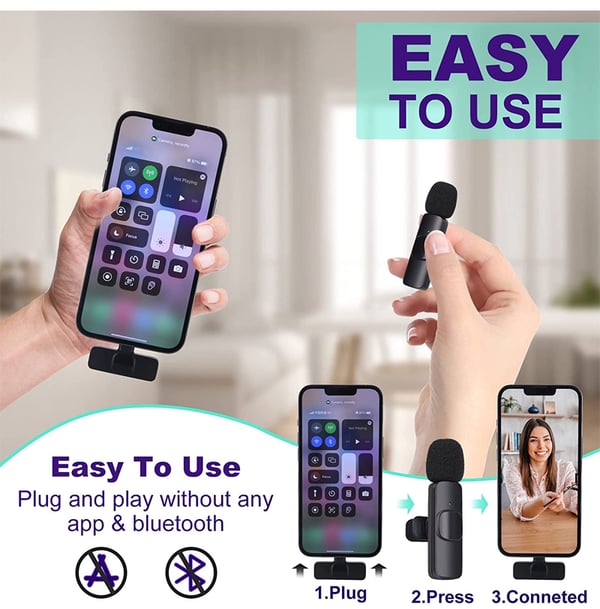 🔥New Hot Selling🪢New Wireless Lavalier Microphone