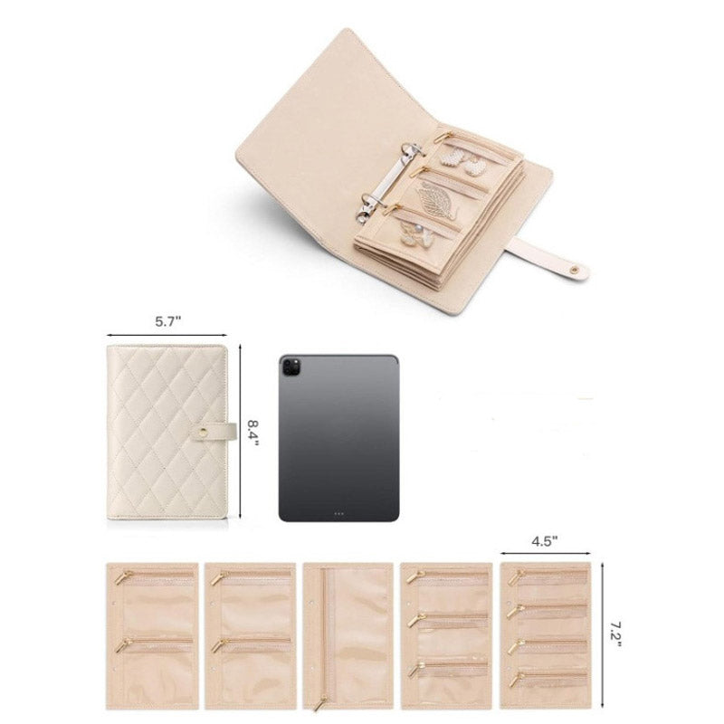 🔥New Hot Selling❤️🔥Elegant Portable Checkered Jewelry Storage Bag