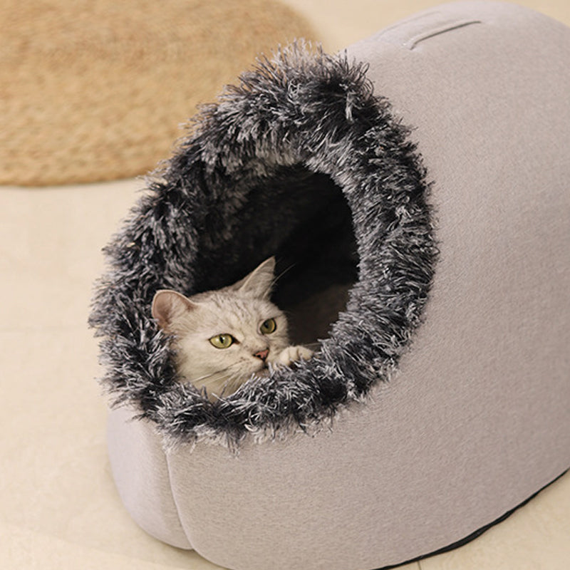 💥50% OFF🐾Winter Warm Pet Cave Bed