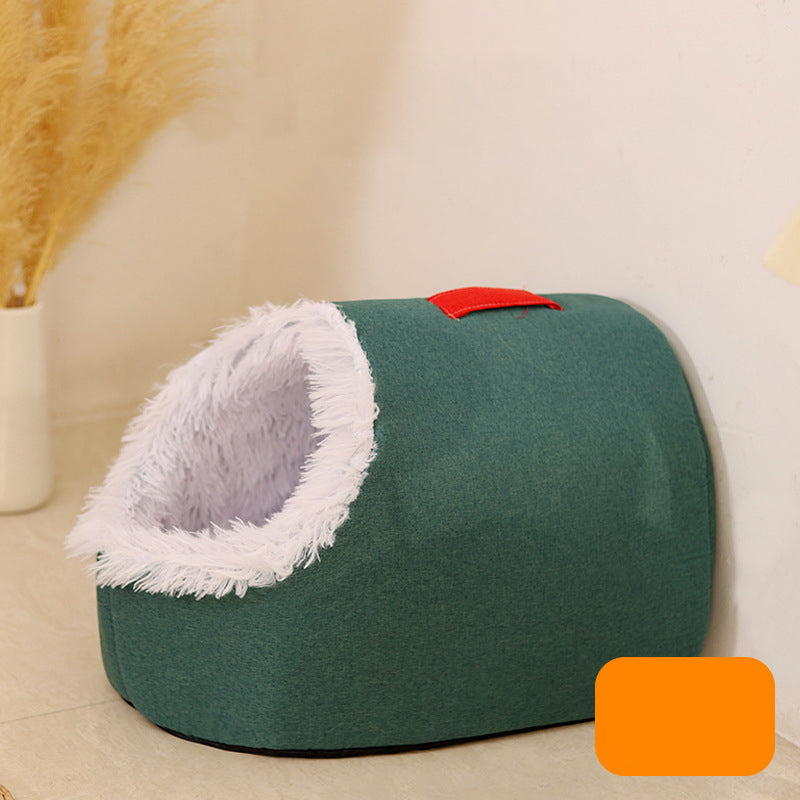 💥50% OFF🐾Winter Warm Pet Cave Bed