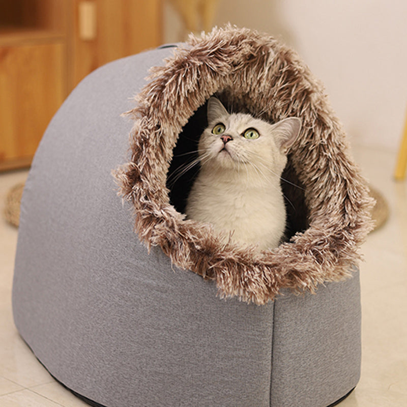 💥50% OFF🐾Winter Warm Pet Cave Bed