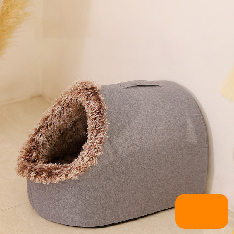 💥50% OFF🐾Winter Warm Pet Cave Bed