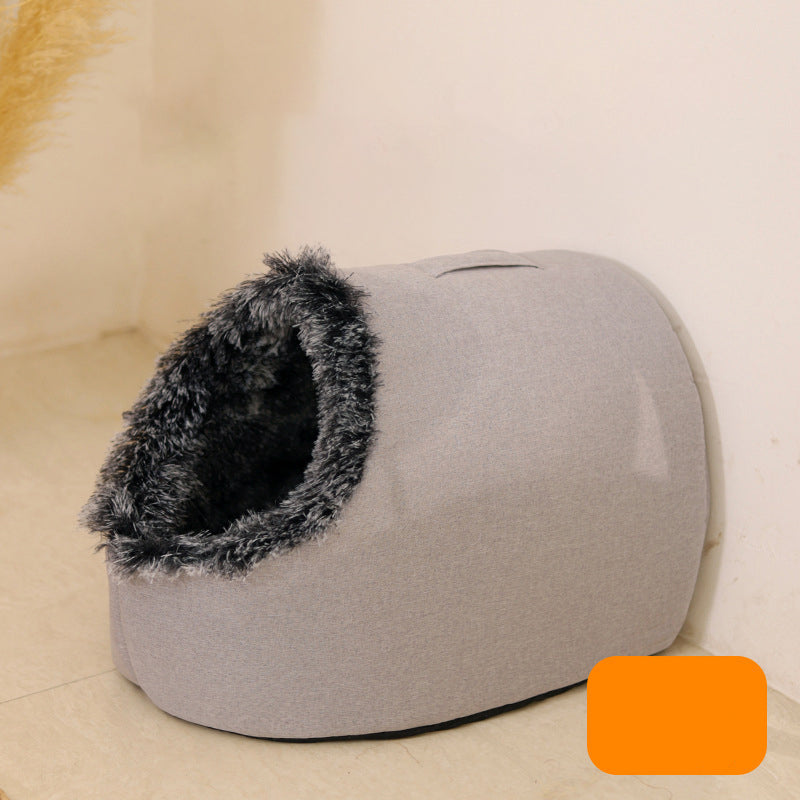 💥50% OFF🐾Winter Warm Pet Cave Bed