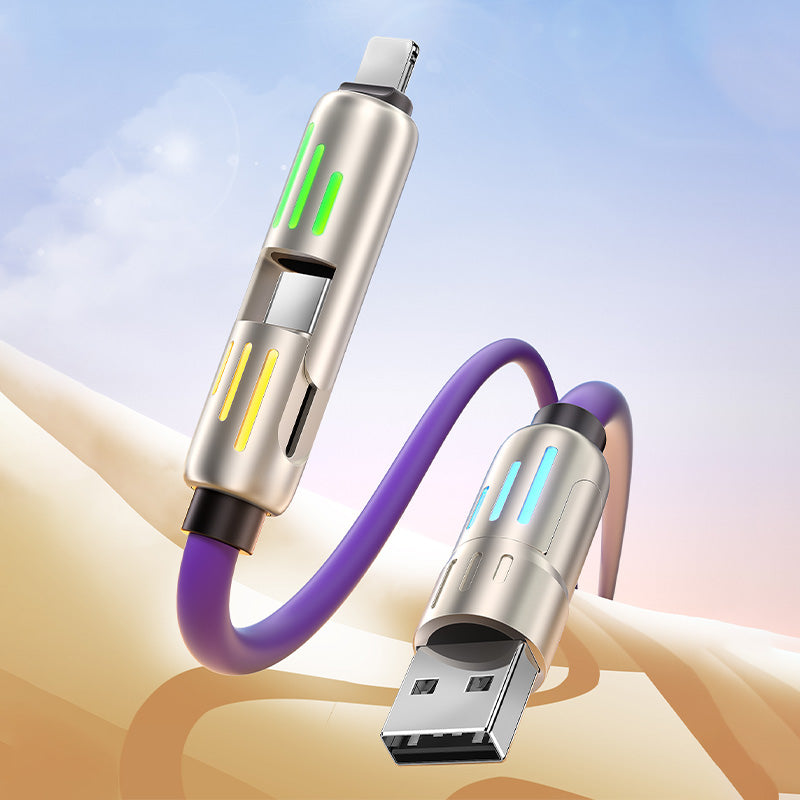 🔥4-in-1 USB Charging Cable mFish fast charging MAX 240W