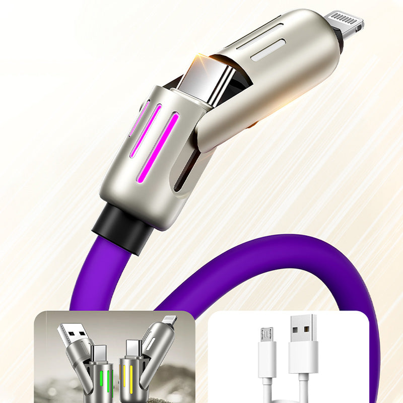 🔥4-in-1 USB Charging Cable mFish fast charging MAX 240W