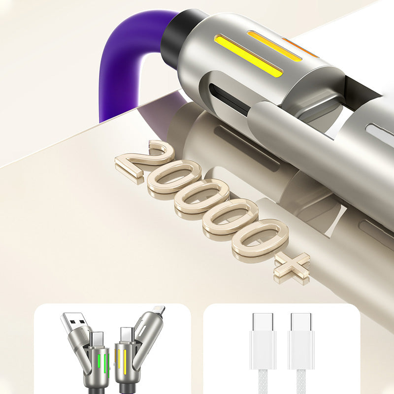 🔥4-in-1 USB Charging Cable mFish fast charging MAX 240W