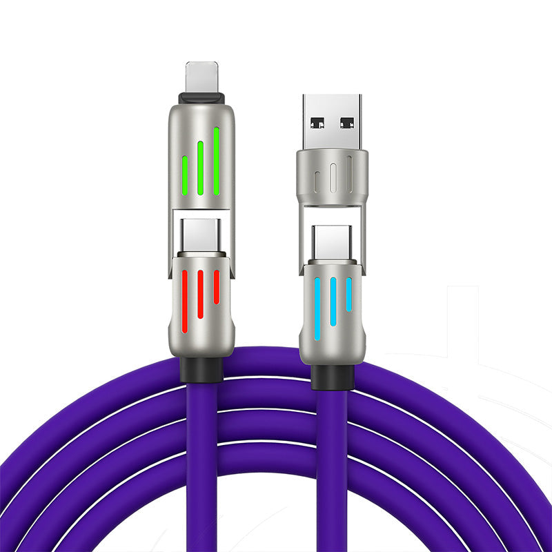 🔥4-in-1 USB Charging Cable mFish fast charging MAX 240W