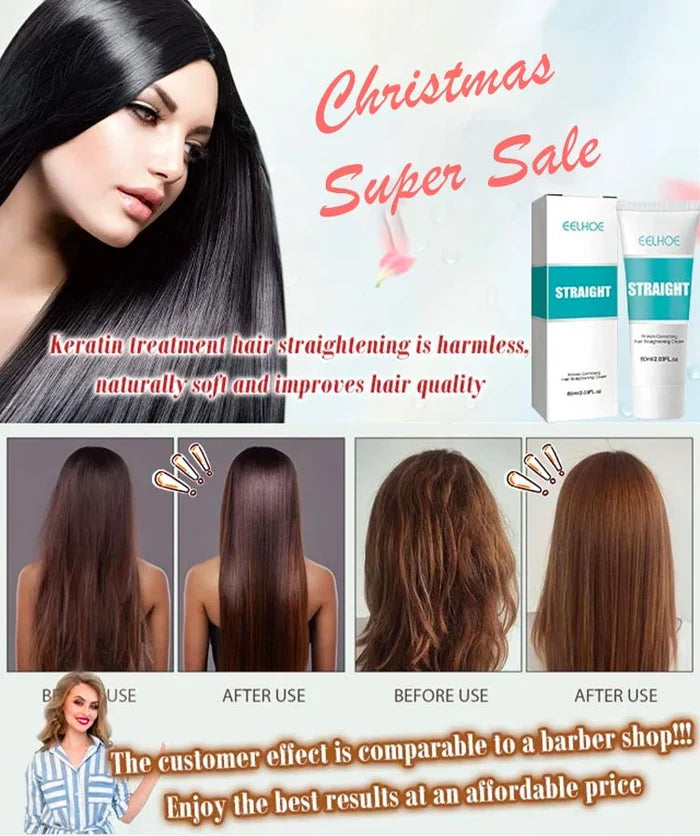 🎉Buy 2 Get 1 Free🎁Keratin Treatment Hair Straightening Cream