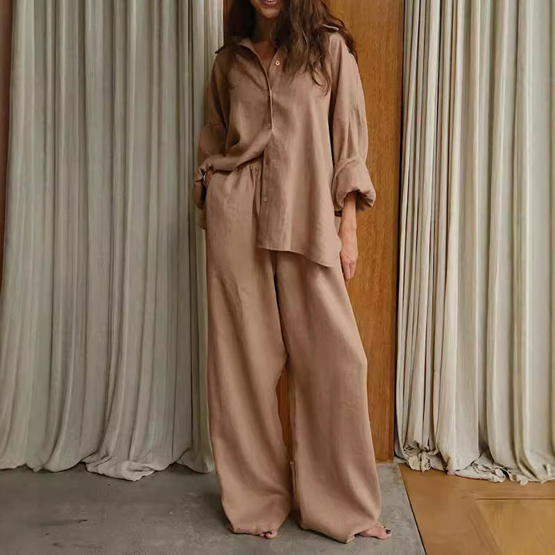 🔥2025 NEW SALES - 50% OFF🔥Women's Cotton-Linen Oversized Two-Piece Set