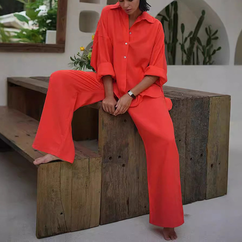 🔥2025 NEW SALES - 50% OFF🔥Women's Cotton-Linen Oversized Two-Piece Set