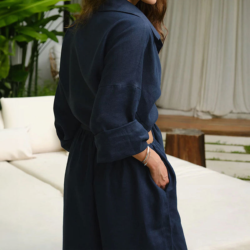 🔥2025 NEW SALES - 50% OFF🔥Women's Cotton-Linen Oversized Two-Piece Set