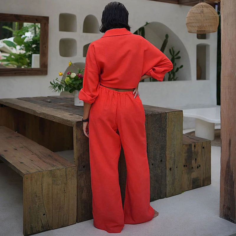 🔥2025 NEW SALES - 50% OFF🔥Women's Cotton-Linen Oversized Two-Piece Set