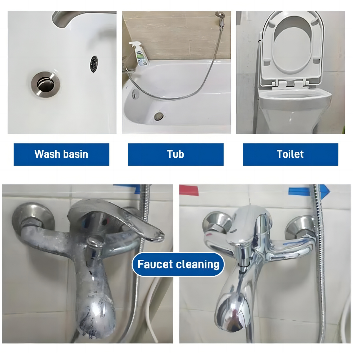 🔥Last Day Promotion 49% OFF - 🏠Antibacterial Bathroom Cleaner Limescale Remover