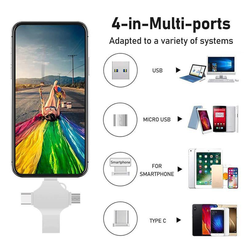 💜 LAST DAY PROMOTION - 50%OFF💜4-in-1 Multi-Interface Photo Backup Stick Set
