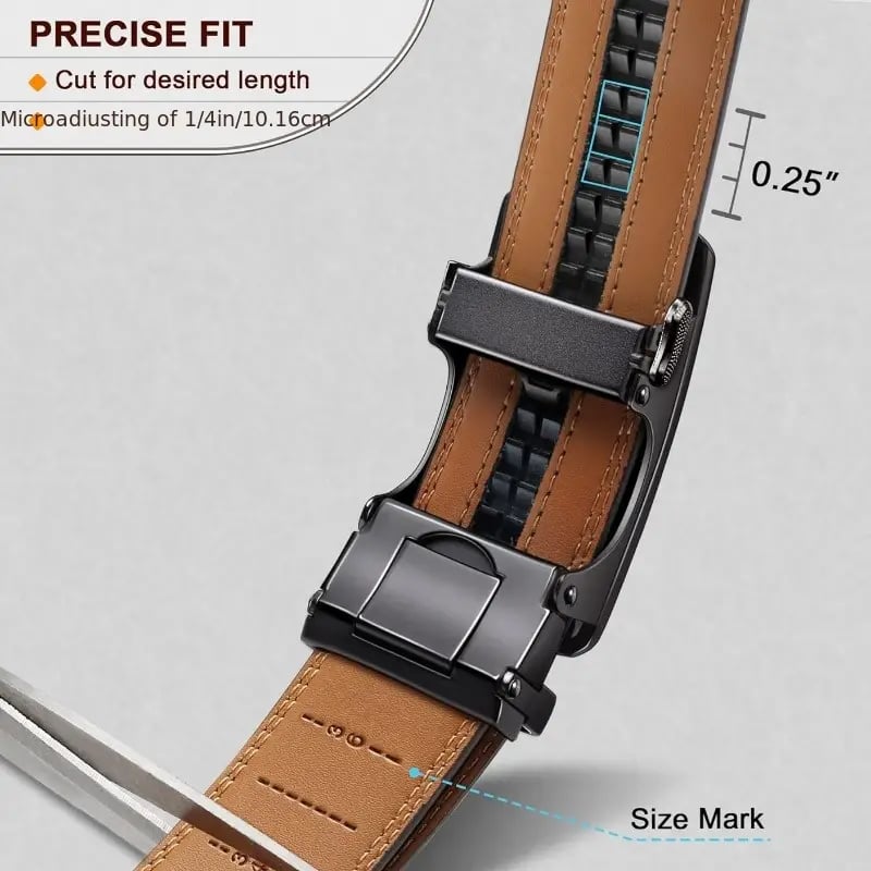 ✨️Limited-time offer: 50% off🎁 Leather Ratchet Belt With Adjustable Buckle💼