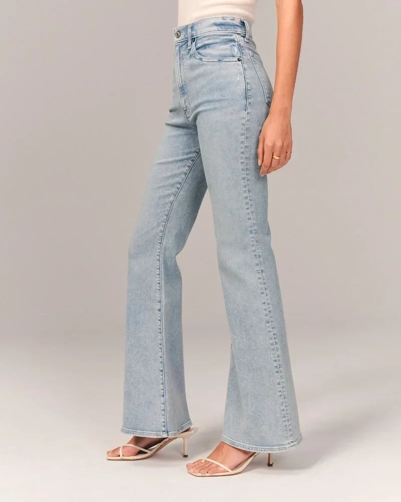 ⏰LAST DAY SPECIAL PRICE:£17.99!!🔥Ultra High Rise Stretch Flare Jean
