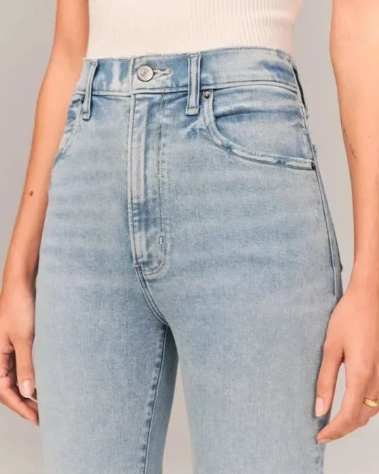 ⏰LAST DAY SPECIAL PRICE:£17.99!!🔥Ultra High Rise Stretch Flare Jean
