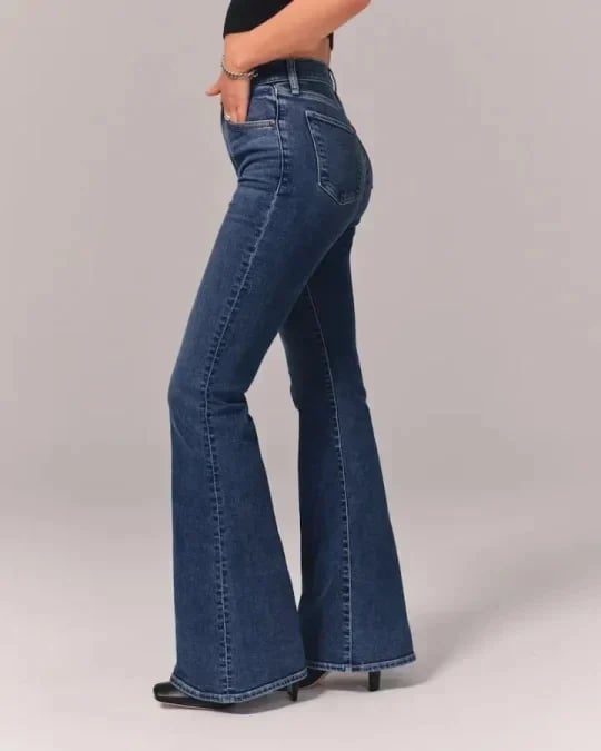 ⏰LAST DAY SPECIAL PRICE:£17.99!!🔥Ultra High Rise Stretch Flare Jean