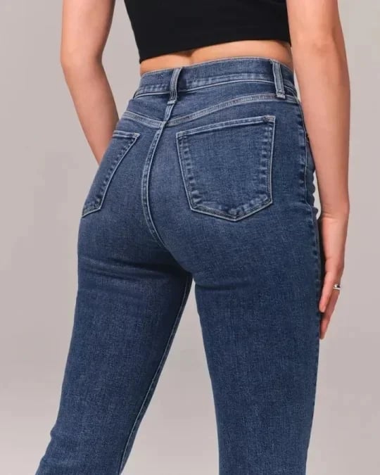 ⏰LAST DAY SPECIAL PRICE:£17.99!!🔥Ultra High Rise Stretch Flare Jean