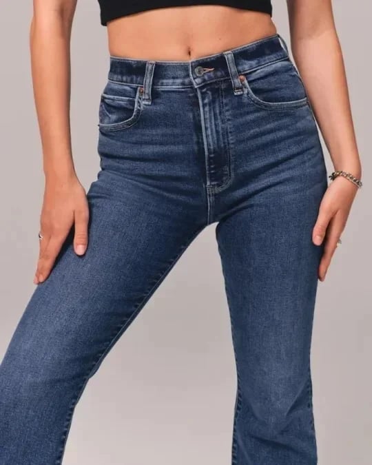 ⏰LAST DAY SPECIAL PRICE:£17.99!!🔥Ultra High Rise Stretch Flare Jean