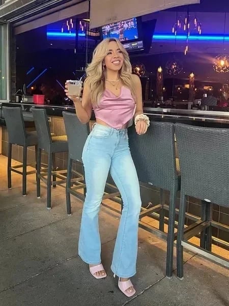 ⏰LAST DAY SPECIAL PRICE:£17.99!!🔥Ultra High Rise Stretch Flare Jean