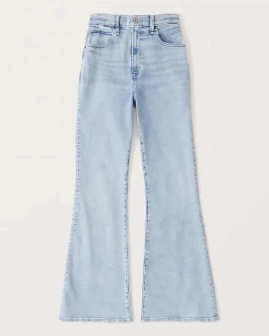 ⏰LAST DAY SPECIAL PRICE:£17.99!!🔥Ultra High Rise Stretch Flare Jean