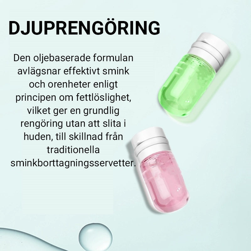 Engångs rengöringsolja för ansiktet för resor – 20 kapslar/förpackning