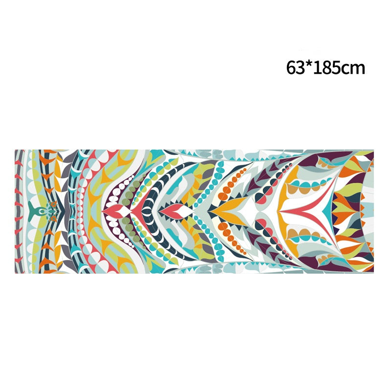 Stylish Printed Non-Slip Yoga Towel