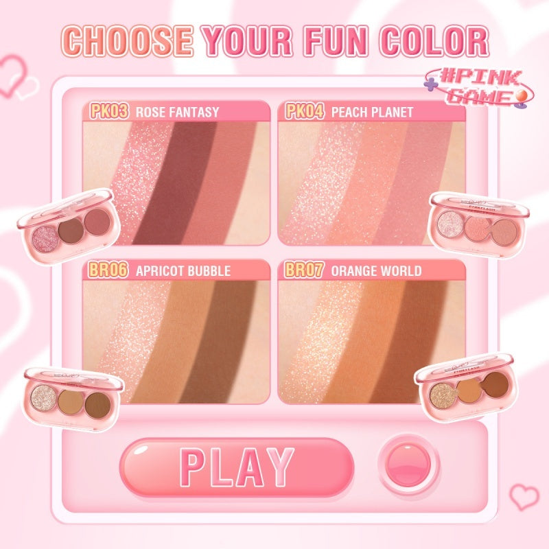 3 Color Eyeshadow Palette
