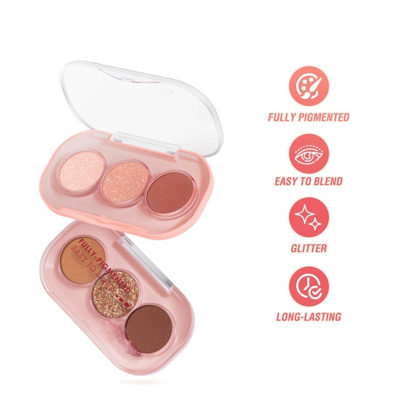 3 Color Eyeshadow Palette