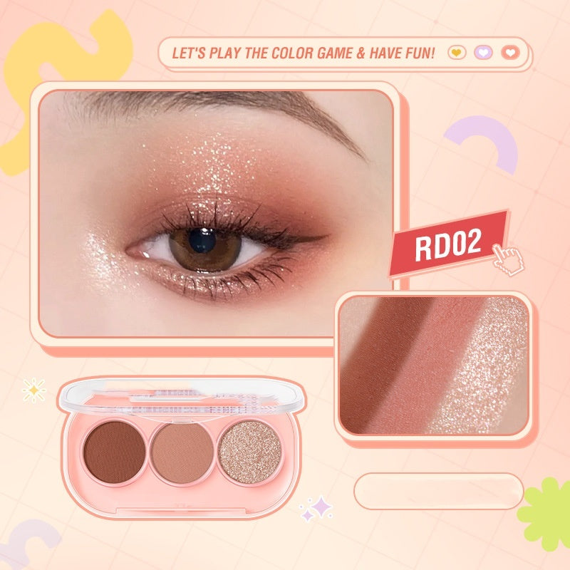 3 Color Eyeshadow Palette