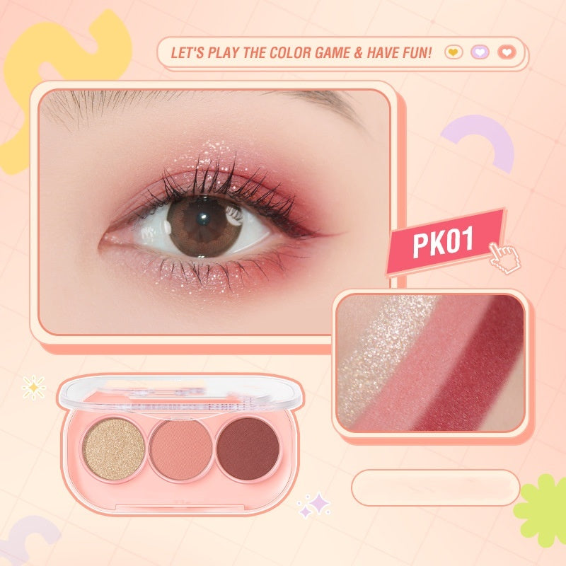 3 Color Eyeshadow Palette