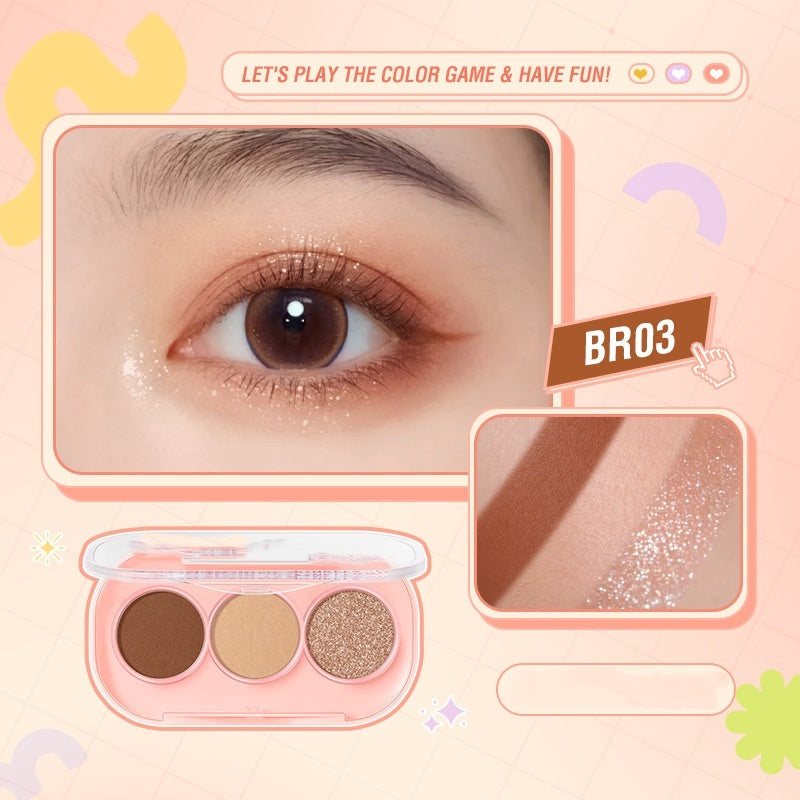 3 Color Eyeshadow Palette