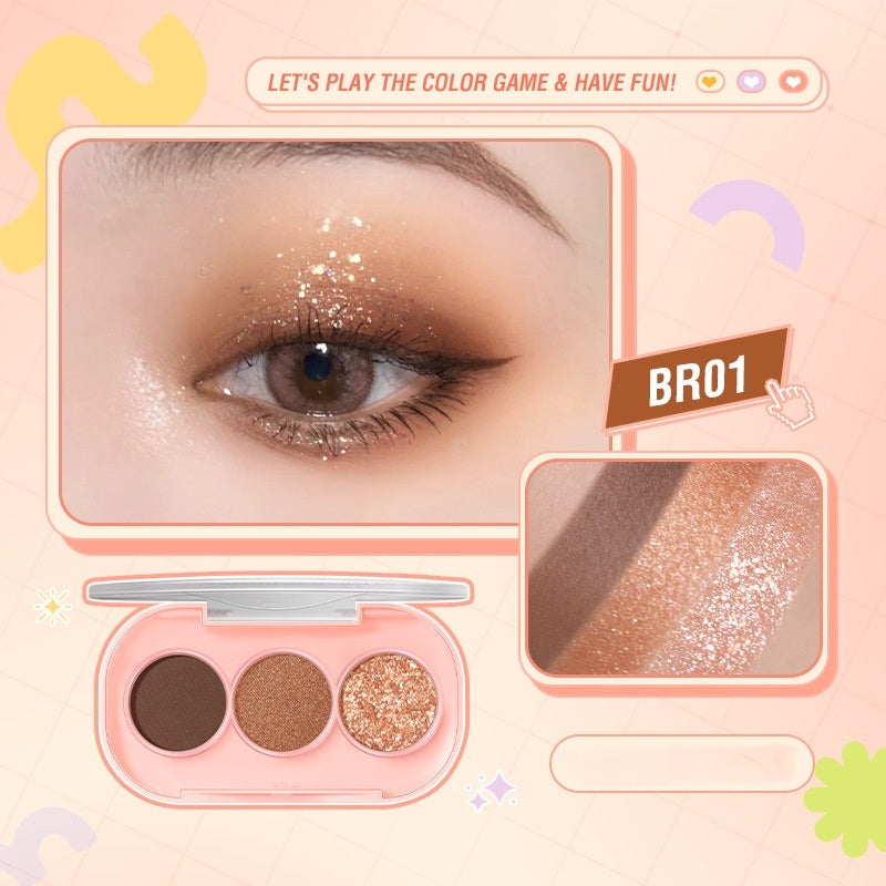 3 Color Eyeshadow Palette