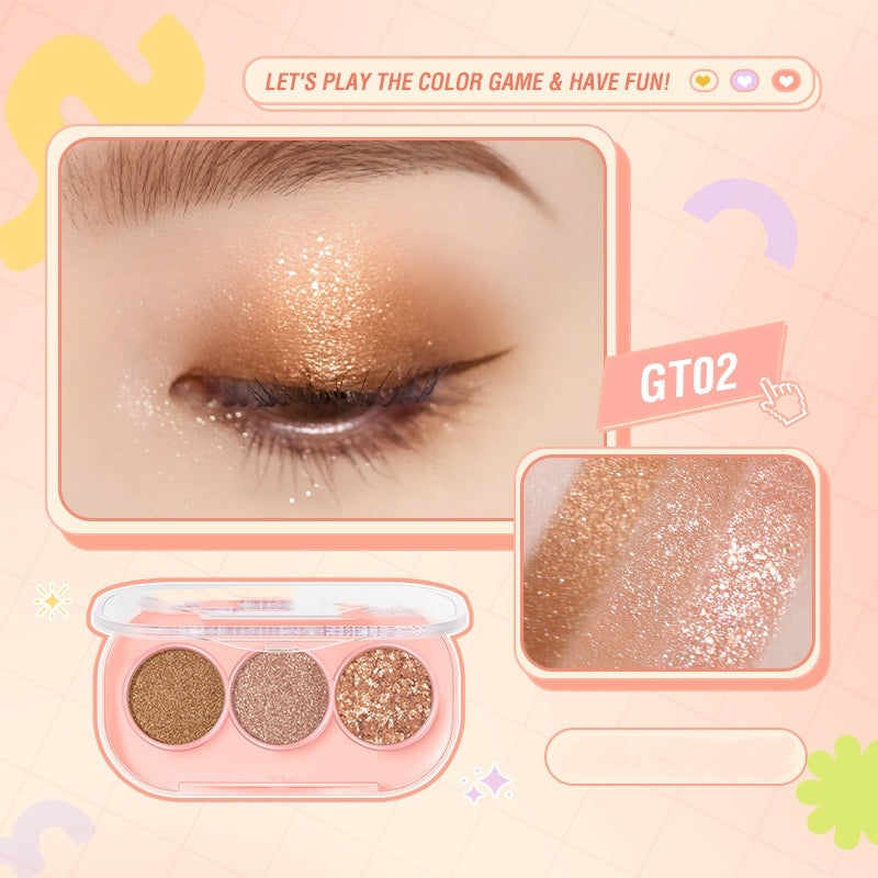 3 Color Eyeshadow Palette