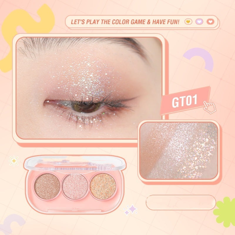 3 Color Eyeshadow Palette