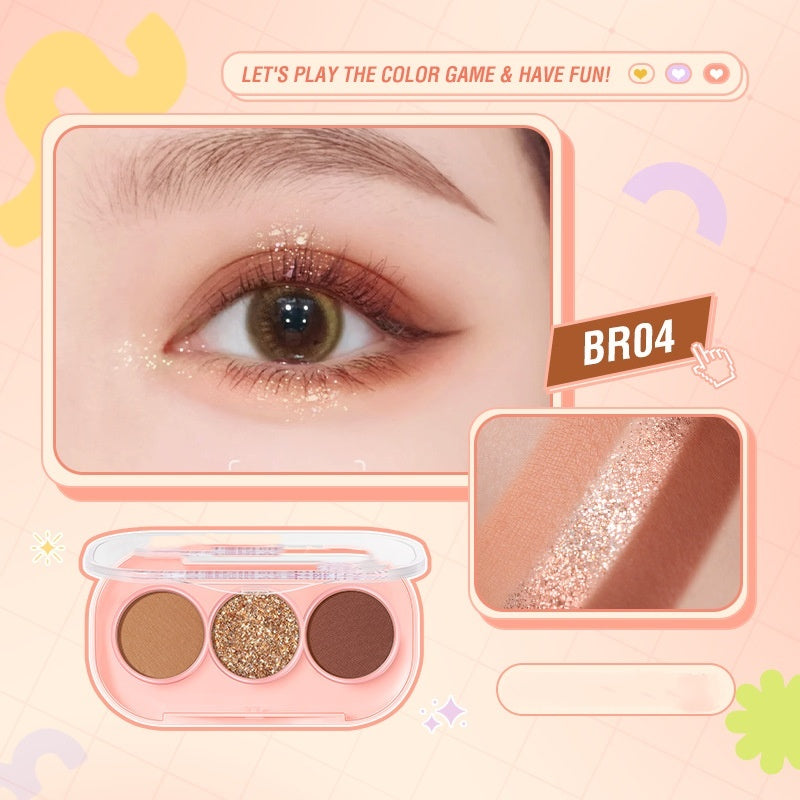 3 Color Eyeshadow Palette