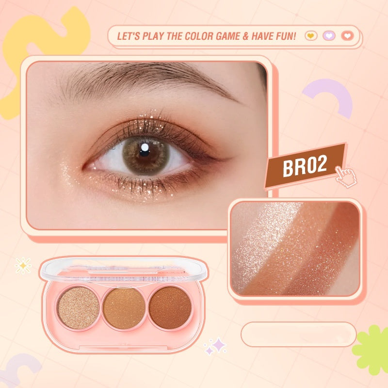 3 Color Eyeshadow Palette