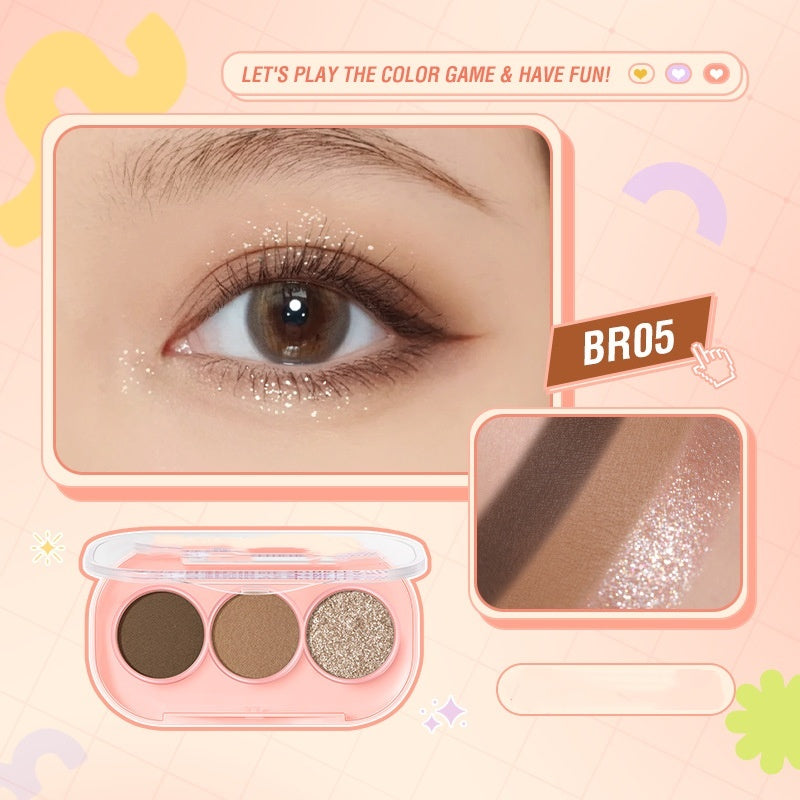 3 Color Eyeshadow Palette