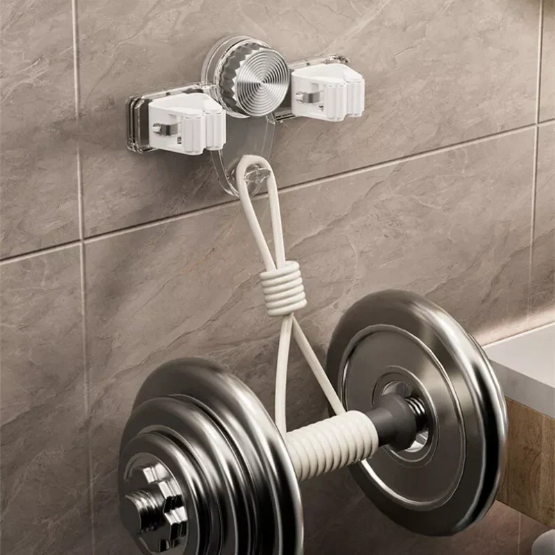 Wall-Mounted Self-Adhesive Mop & Broom Gripper Racks