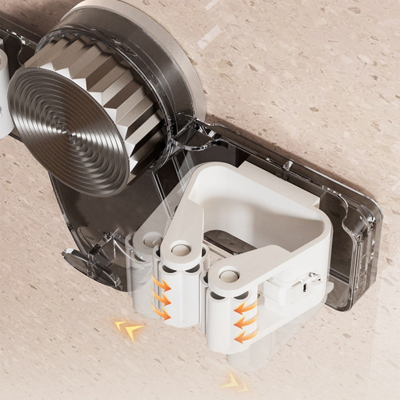 Wall-Mounted Self-Adhesive Mop & Broom Gripper Racks