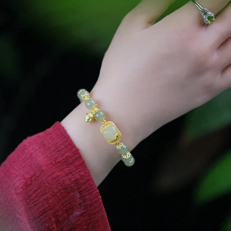 🔥Buy 1 Get 1 Free🔥Hotan Jade Beaded Bracelet