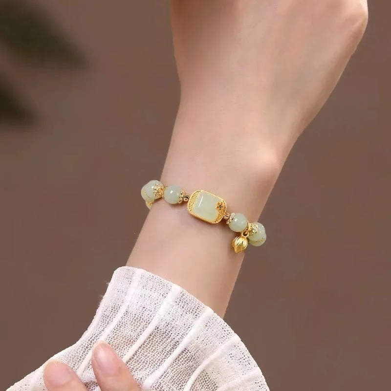 🔥Buy 1 Get 1 Free🔥Hotan Jade Beaded Bracelet