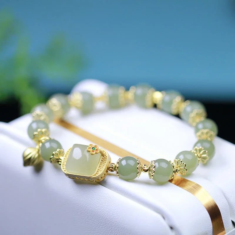 🔥Buy 1 Get 1 Free🔥Hotan Jade Beaded Bracelet
