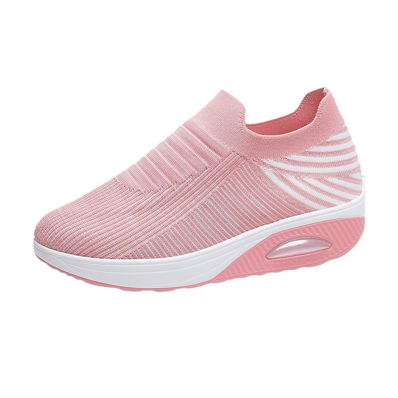 Casual Stretch Mesh Thick Sole Women's Shoes