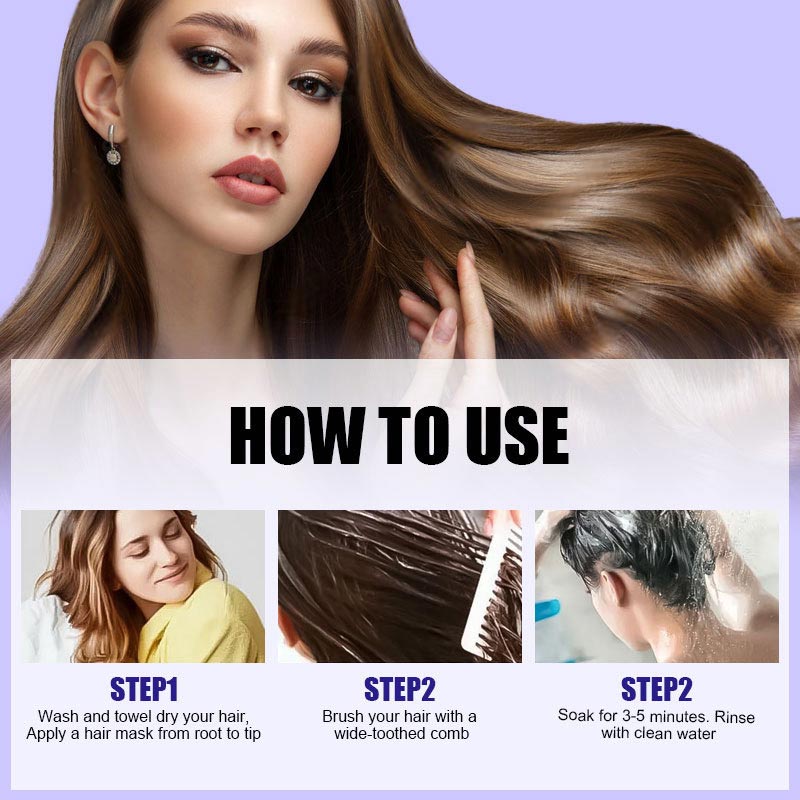 🔥Buy 2 Get 3 FERR 🎉BUY MORE SAVE MORE💜Purple Keratin Hair Mask
