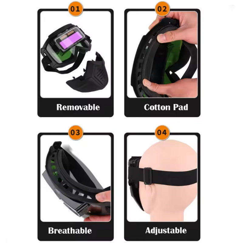 ⚡Auto-Darkening Welding Helmet for Eye Safety(50% OFF)