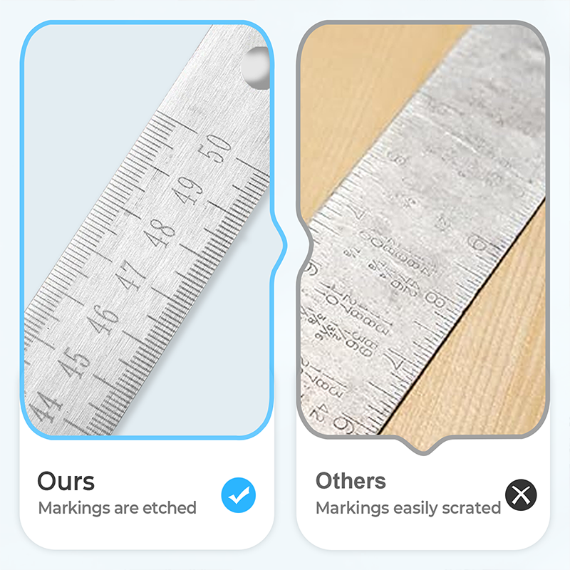 Multifunctional Portable Self-Defense Stainless Steel Ruler